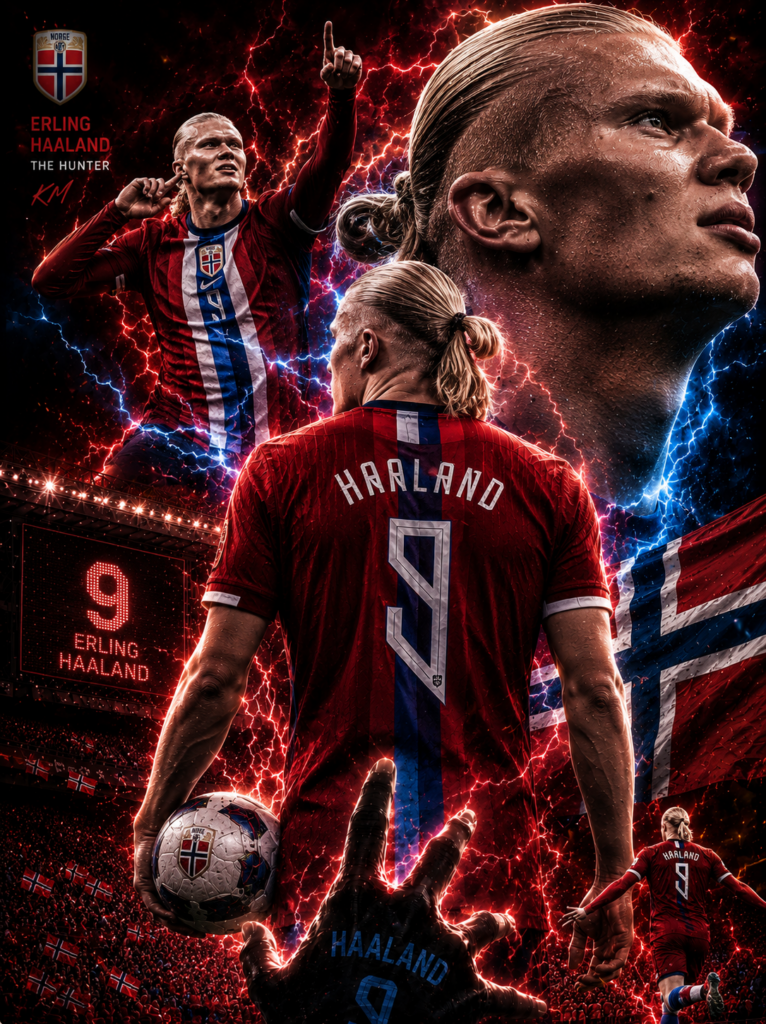 Erling Haaland Thunder ⚡ | Epic Football Wallpaper