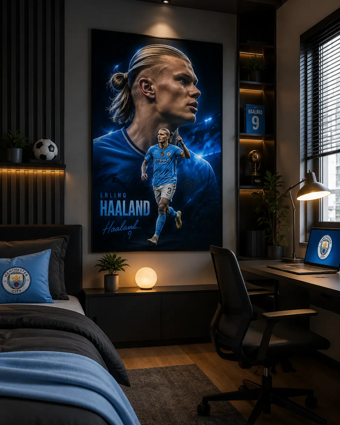 Erling Haaland Wallpaper | Room decor ideas